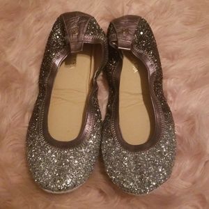 YOSI SAMRA GLITTER BALLET FLAT